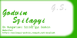 godvin szilagyi business card